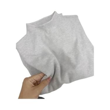 Imagem de Suéter Feminino De Tricô Gola Alta Sólido Macio Quente Estilo Coreano 