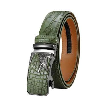 Imagem de Cinto Masculino De Couro PU Com Fivela Automática De Alta Qualidade Pa