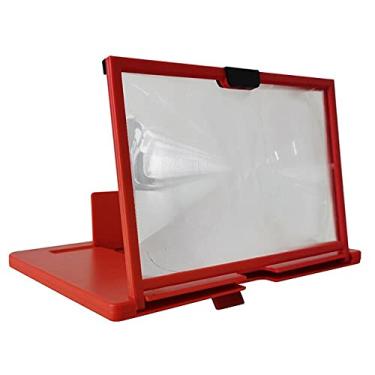 Imagem de Amplificador de tela 3D ajustável para smartphone, 30,5 cm, dobrável, suporte para telefone com forte resistência à pressão