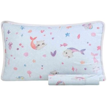 Imagem de Jogo Cama Solteiro Malha Altenburg Infantil 02 Pçs Mar Magia