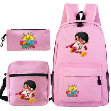 Imagem de Conjunto de mochilas escolares Ryans Toys Review Backpack Messenger Pencil