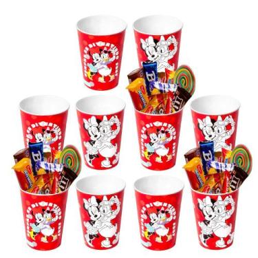 Imagem de Copo de 320ml para festas e lembrancinhas Infantil Minnie kit com 25 -