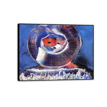 Imagem de Pôster Max Ernst Mr Sippi Reproduções de pinturas famosas Surrealismo Tela de parede Max Ernst Decoração de parede para presentes de sala de estar 80 x 60 cm (32 x 24 polegadas) Moldura preta