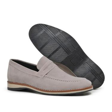 Imagem de Sapato Esporte Fino Masculino Casual Social Oxford Moderno Elegante em Camurça (Off White, BR, Adulto, Numérico, 44)