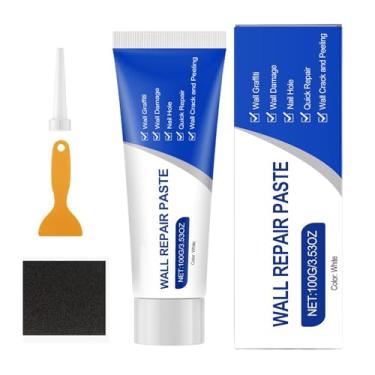 Imagem de Remendo Para Parede De Gesso | Pasta De Preenchimento Com Massa - Kit De Reparo Para Buracos Em Drywall | Para Correção E Reparação Em Portas Casa Apartamento Dormitório Cozinha