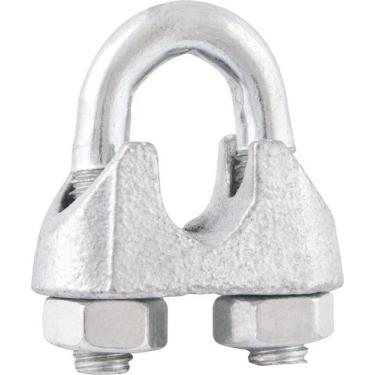 Imagem de Clips p/ cabo aço 1/8" leve galv c/ 2 pç cart Vonder