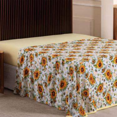 Imagem de Lençol De Cima Avulso Luar Estampado King 01 Peça Malha 100% Algodão - Girassol