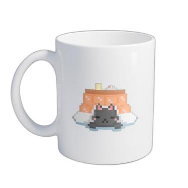 Imagem de Caneca Xícara de Café Porcelana 300ml Gatinho Dormindo em Kotatsu