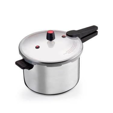 Imagem de Panela de Pressão 10 Litros, Alumínio, Fechamento Externo, Cabo Baquelite, 30cm Diâmetro x 22cm Altura, Cinza