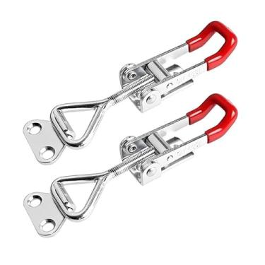 Imagem de Fechaduras e fechaduras de porta de armário ganchos ajustáveis clipes de alternância clipes de alternância com mola adequados para armários e caixas de ferramentas, móveis, marcenaria, fechaduras