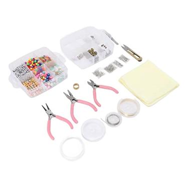 Imagem de ZJchao Kit de Fabricação de Joias de 3 Camadas, Suprimentos de Miçangas para Brincos, Colares, Pulseiras, Com Contas de Acrílico e Componentes de Metal, para Meninas, Adolescentes,