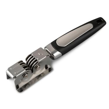 Imagem de Genérico Afiador de Facas Manual em Aço Inoxidável, Amolador para Tesoura e Cutelaria, Utensílio de Cozinha, Fonte de Alimentação Manual