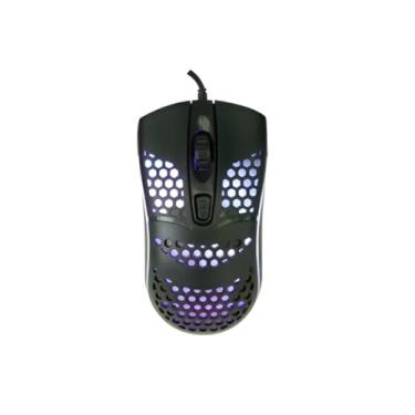 Imagem de Mouse Gamer com Fio, LED RGB, 4 Botões, 3 Velocidades DPI (800/1200/1600), Design Ergonômico, Sensor Óptico 1.6 DPI, Plug and Play USB