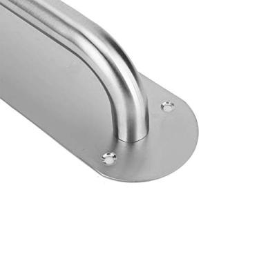 Imagem de GLOGLOW Maçaneta da Porta do Armário de Aço Inoxidável, Superfície Escovada Plana Elegante Com Parafusos, para Escritório, Hotel, Restaurante, Local Público (Alça oval grande (280 * 65mm))