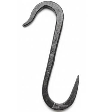 Imagem de ALIXPRTCMP Gancho S para pendurar açougueiro de carne vintage – Ferramenta de fazenda de ferro fundido forjado à mão, gancho forjado de ferreiro antigo, cozinha rústica de ferro sólido e decoração de