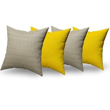 Imagem de Almofadas Decorativas 4 Unidades Com Ziper e Refil Silicone - RT MAGAZ