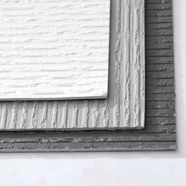 Imagem de Chejiaye Rolo de pedra sintética 3D - Painel de parede de espuma de PVC espesso, à prova d'água e amortecimento de som para papel de parede de textura de cimento, cinza cimento para sala de estar