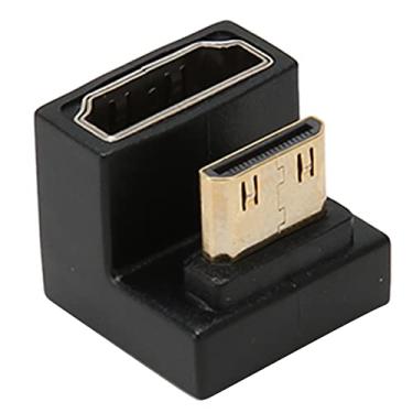 Imagem de GOWENIC Adaptador Mini HD para HD, Conversor Macho para Fêmea Com ângulo de 180 Graus 8K 60 Hz 48 Gbps Com Conector Banhado a Ouro e Indicador LED, para Câmera de Laptop Com Projetor de