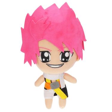 Imagem de Brinquedo de pelúcia Fairy Tail Natsu Dragneel rosa 25 cm