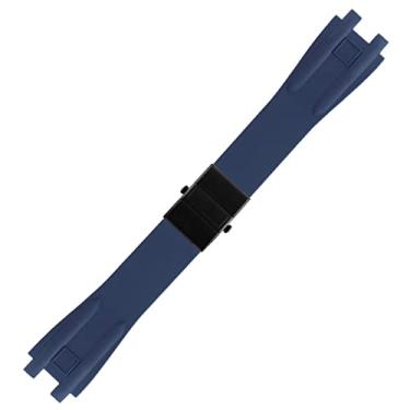 Imagem de RORFFK Pulseira de borracha de silicone para Ulysse Nardin, esportes ao ar livre, impermeável, pulseira de substituição, acessórios de relógio (13)