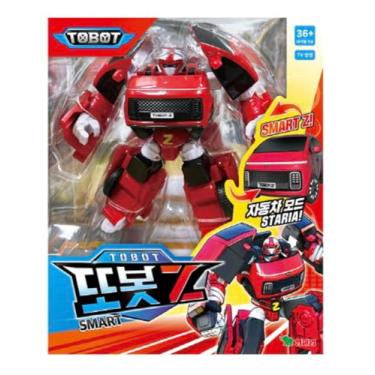 Imagem de caincosmetic Tobot Smart Series Transforming Robot Figure – Blue Sedan Car Mode, 2-Mode Convert, Poseable, with Display Stand & Instructions (Smart Z)