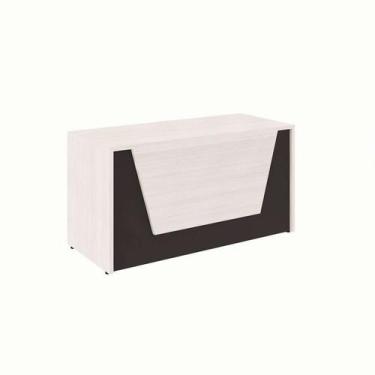 Imagem de Balcão de Atendimento Recepção Carvalho Berlin e Preto 74x140 cm - GEB