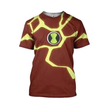 Imagem de Camiseta Unissex 3D Omnitrix Ben10 Cosplay Manga Curta Harajuku Y2k De