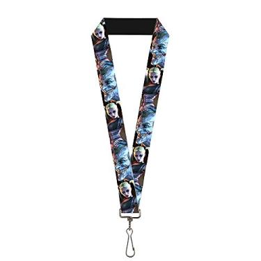 Imagem de Buckle-Down Cordão unissex adulto - 2,54 cm - Arkham City Harley Quinn Pose e Coringa, multicolorido, tamanho único