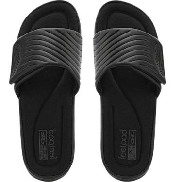 Imagem de Chinelo Olympikus Melbourne 2 Slide Masculino, Preto, Preto, Q2