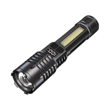 Imagem de Lanterna Tática LED De Alta Potência Recarregável Por USB Para Camping