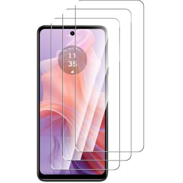 Imagem de 3 peças de vidro temperado, para Motorola MOTO G04 G04S, película de vidro protetora de tela