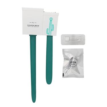 Imagem de Siwoted kit de suporte de escova de vaso sanitário, alça longa, bálsamo, conjunto de suporte de escova de vaso sanitário para limpeza profunda do banheiro