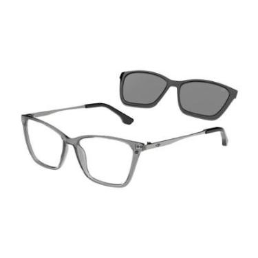 Imagem de Armação De Óculos Mormaii Swap 3 Clip On M6081dc757 Fumê Translúcido-Unissex