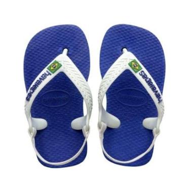 Imagem de Chinelo Infantil Elástico Baby Havaianas Brasil Logo-Unissex