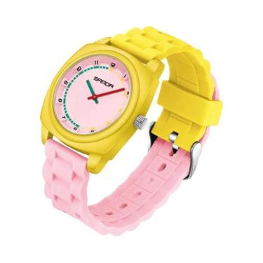 Imagem de Relógio Esportivo Digital De Quartzo Unissex Em Silicone Multicolorido