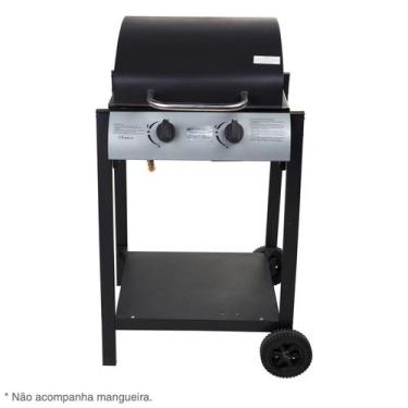 Imagem de Churrasqueira a Gás com 2 Queimadores Aço Preto Karson