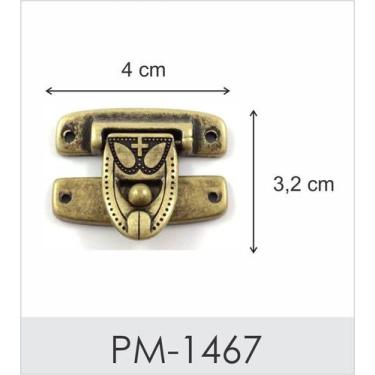 Imagem de 2 unidades Fecho Personalizado - Artesanato & Co., Ouro Velho