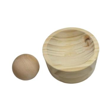 Imagem de MotiveTech Ferramenta para prensar massa de dumplings, utensílio de cozinha compacto e prático de madeira para fazer massa de dumplings, M