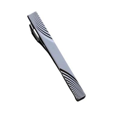 Imagem de Prendedor De Gravata De Metal Dourado Com Corrente Para Homens, Fecho 