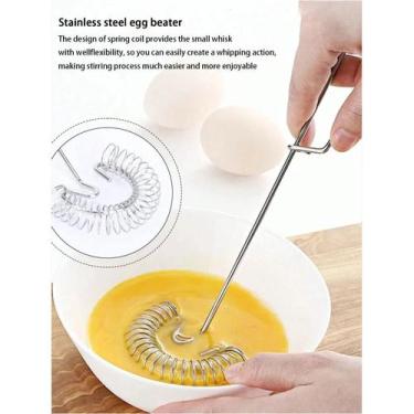 Imagem de Batedor Espiral De Aço Inoxidável Antiaderente Para Cozinha, Batedor D