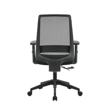 Imagem de Cadeira Escritório Nr-17 Columbus Diretor c/Braços Fratini Encosto Tela Mesh Preta Base Rodízio