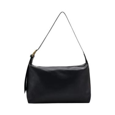 Imagem de Bolsa De Ombro Feminina De Grande Capacidade Em Couro PU, Design Vinta