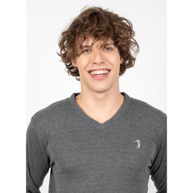 Imagem de Suéter Aleatory Gola V New Frame Mescla Chumbo-Chumbo-M-Masculino