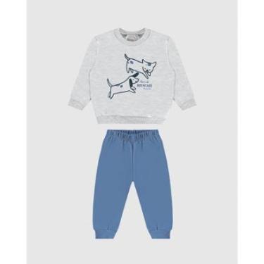 Imagem de Conjunto Moletom Flanelado Menino Malwee Kids Ref. 126171-Masculino