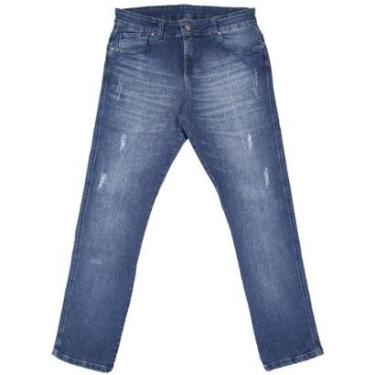Imagem de Calça Jeans Bivik Elastano Denim Azul - Masculino-Masculino