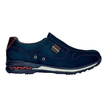 Imagem de Sapatênis Pegada Gold Amortech Masculino 114863 Nobuck Marinho-Masculino