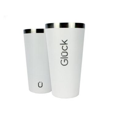 Imagem de Copo Térmico Gluck Sleek Off White Aço Inox 473ml 4h Gelado-Unissex