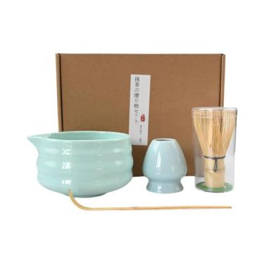 Imagem de Conjunto De Cerâmica Para Matcha Com 4 Peças, Tigela De Chá Japonesa, 