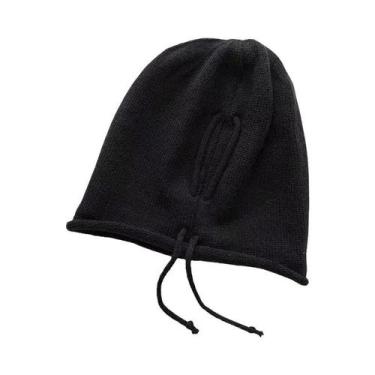 Imagem de Gorro Feminino De Lã Tricotado Para Outono/Inverno, Estilo Folgado Com