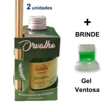 Imagem de 2 Difusor Vareta Orvalho Aromatizador Ambiente Casa Perfume Ar 280ml M